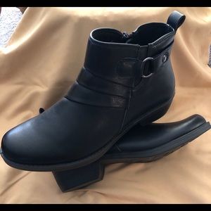 Women’s ankle boots with side zipper-never worn